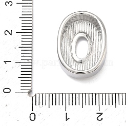 Brass Initial Beads&nbsp;KK-B167-27P-01O