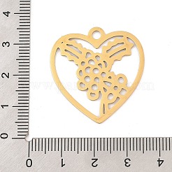 201 Stainless Steel Pendants&nbsp;STAS-Z109-24G