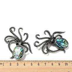 Natural Paua Shell/Abalone Shell Octopus Brooch&nbsp;FIND-Z032-03B