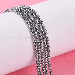 Non-Magnetic Synthetic Hematite Beads Strands&nbsp;G-G093-3mm