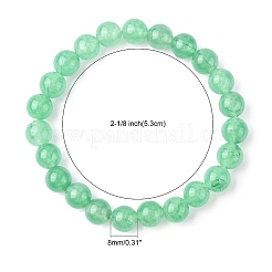 Dyed Natural Green Aventurine Beads Stretch Bracelets&nbsp;X-BJEW-Q305