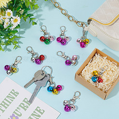 10Pcs Alloy & Brass Bell Pendant Decorations&nbsp;AJEW-AR0004-95
