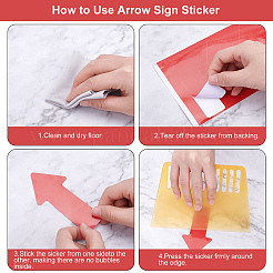241Pcs 2 Style Arrow PVC Adhesive Stickers&nbsp;DIY-FH0002-98