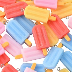 40Pcs 5 Colors Opaque Resin Pendants&nbsp;RESI-CJ0002-99