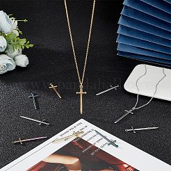 12Pcs 3 Color 201 Stainless Steel Pendants&nbsp;STAS-UN0045-12