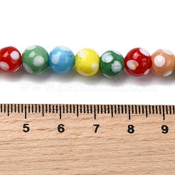 Handmade Lampwork Beads&nbsp;LAMP-D002-8mm-01C