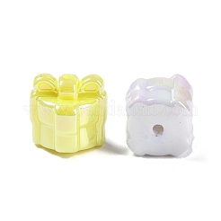 UV Plating Iridescent Acrylic with Rhinestone Beads&nbsp;OACR-B021-10