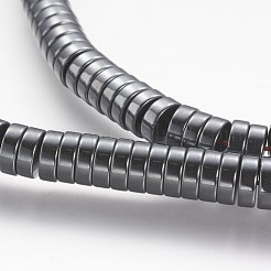 Non-magnetic Synthetic Hematite Beads Strands&nbsp;X-G-P218-19-03