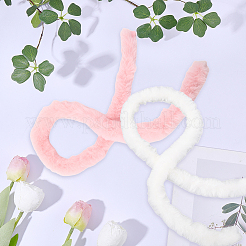 2Pcs 2 Colors Faux Fur Chenille Stick Fabric Roll for Christmas Tree Decor or Wreath Bows Craft&nbsp;FIND-CY0002-10B