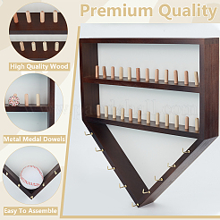 Wood Organizer Display Stands for Rings&nbsp;RDIS-WH0016-14