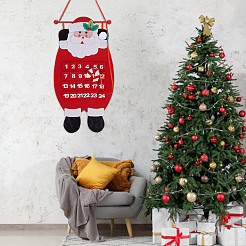 Christmas Non-woven Fabric Gnome Calendar Pendant Decorations&nbsp;DIY-WH0430-851