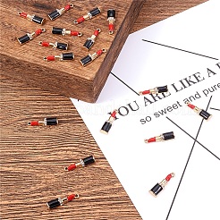 Light Gold Plated Alloy Enamel Pendants&nbsp;PALLOY-CJ0001-04
