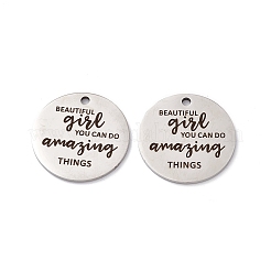Non-Tarnish 201 Stainless Steel Pendants&nbsp;STAS-J401-LD009