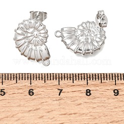 304 Stainless Steel Stud Earring Findings&nbsp;STAS-D391-04A-P