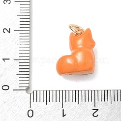 Animal Theme Brass Enamel Pendants&nbsp;KK-CBAE20A-02B-G