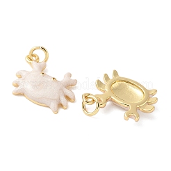 Brass Enamel Pendants&nbsp;KK-CJC0013-10G-01-RS