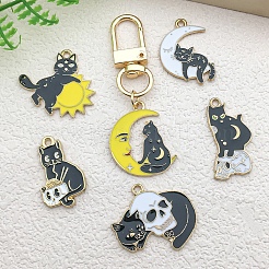 Alloy Enamel Pendants&nbsp;PW-WGB8D3D-01