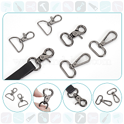 30Pcs 3 Styles Zinc Alloy Swivel Lobster Claw Clasps&nbsp;FIND-WR0009-68B