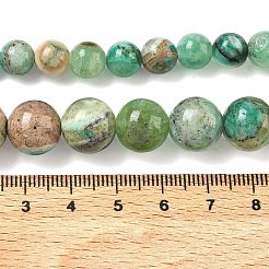 Natural Green Line Jasper  Graduated Beads Strands&nbsp;G-F830-A01-01