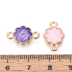 Alloy Enamel Connector Charms&nbsp;PALLOY-N181-13KCG