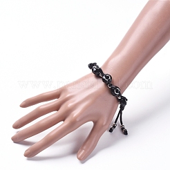 Handmade Glass European Beads Braided Bead Bracelets&nbsp;BJEW-JB05042-03