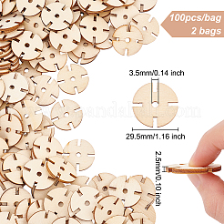 200pcs Poplar Natural Wood Beads&nbsp;WOOD-OC0002-63