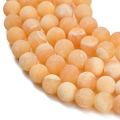 Natural Yellow Calcite Beads Strands&nbsp;GG-CBAA3AB-03-12mm
