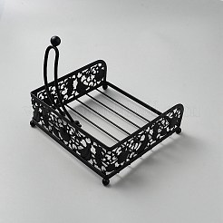 Iron Hollow Fruit Napkin Holder with Weighted Arm&nbsp;AJEW-WH0696-516