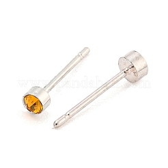 Rack Plating Brass Micro Pave Cubic Zirconia Stud Earring&nbsp;EJEW-C102-37P-07