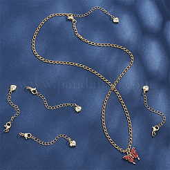 10Pcs Brass Curb Chain Extender&nbsp;KK-UN0001-37