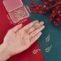10Pcs Christmas Theme Brass Pendants&nbsp;KK-BBC0014-98