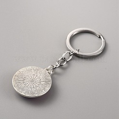 Glass Keychain&nbsp;KEYC-WH0024-18P-05