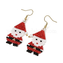 Christmas Glass Dangle Earrings&nbsp;EJEW-MZ00804