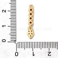 Brass Micro Pave Cubic Zirconia Pendants&nbsp;KK-P340-13G-01