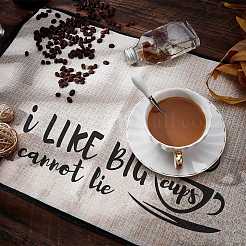 Coffee Theme Diablement Fort Cup Mats&nbsp;AJEW-WH0201-005