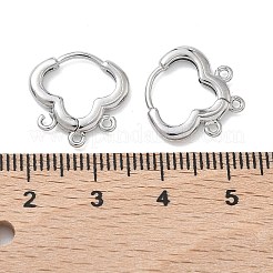 SHEGRACE Brass Hoop Earrings Findings&nbsp;XGR0156P-93P