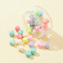 42Pcs Opaque Acrylic Beads&nbsp;SACR-FS0001-15