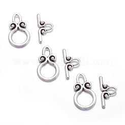 Ring Tibetan Style Alloy Toggle Clasps&nbsp;X-A1011Y