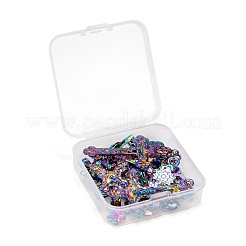 12Pcs 6 Style Rainbow Color Alloy Pendants&nbsp;FIND-LS0001-16MC