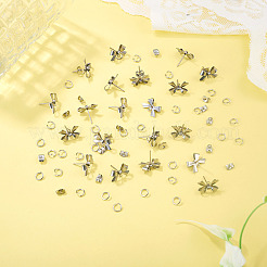 10 Pairs 304 Stainless Steel Bowknot Stud Earring Findings&nbsp;STAS-TA0006-33
