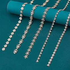5 Cards 5 Style Plastic & Resin Chains&nbsp;FIND-PH0003-59
