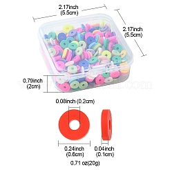 Handmade Polymer Clay Beads&nbsp;CLAY-YW0001-83
