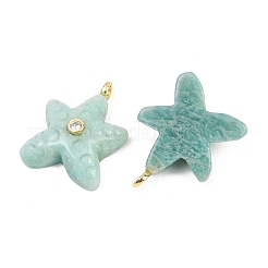 Natural Amazonite Pendants&nbsp;X-G-H353-01G-06