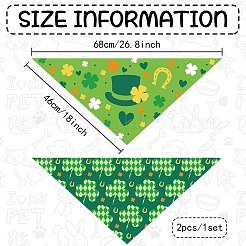 Polyester Dog Bandana&nbsp;AJEW-WH0599-007