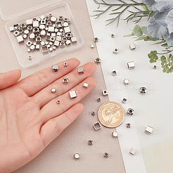 96Pcs 8 Style 304 Stainless Steel Beads&nbsp;STAS-DC0005-74