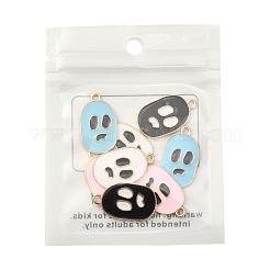 8Pcs 4 Colors Alloy Enamel Pendants&nbsp;ENAM-YW0001-95