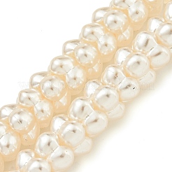 Transparent Spray Painted Glass Beads Strands&nbsp;GLAA-P066-01C