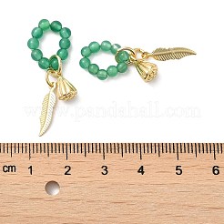 Natural Dyed & Heated Green Onyx Agate Pendants&nbsp;G-M409-18G