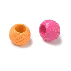 Baking Paint Opaque Acrylic European Beads&nbsp;AC-CBAC788-03