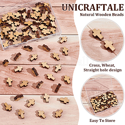 120Pcs Natural Wooden Beads&nbsp;WOOD-UN0001-11